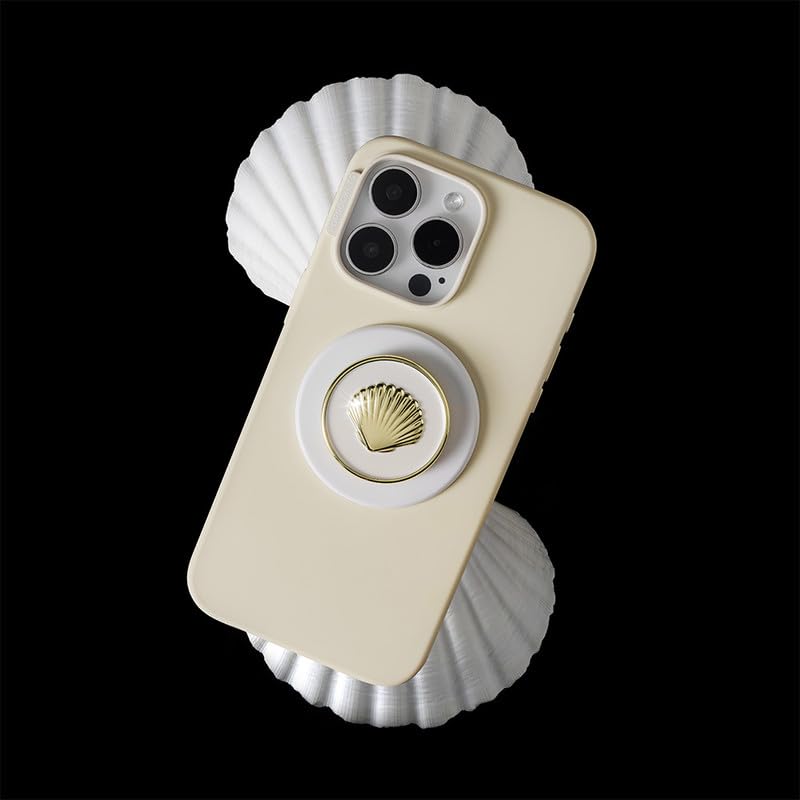 PopSockets Phone Grip for MagSafe, Magnetic Holder- Enamel Venus White - color: Venus White, style: MagSafe