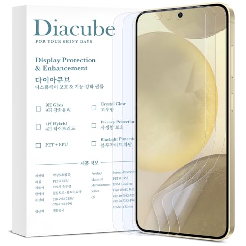 3-Pack Anti-Blue Light Matte Screen Protector For Samsung Galaxy S25/S24 [Support Fingerprint Unlock] Anti-Glare, Anti-Fingerprint [Eye Protection] Bubble-Free Installation with Alignment Jig - size: Galaxy S25/S24