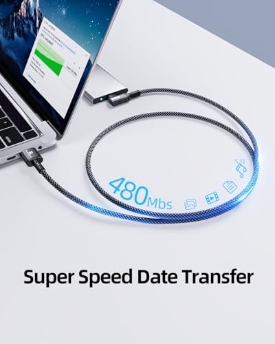 USB A to USB C Cable 4FT 2Pack Right Angle USB C to USB A Cable - size: 4FT+4FT