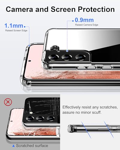 HOOMIL Case for Samsung Galaxy S22 Plus 5G 6.6-Inch, Non-Yellowing, Drop Protection, Anti-Scratch Transparent Hard Back Phone Cover - Dark Purple - color: Dark Purple, size: Samsung Galaxy S22 Plus