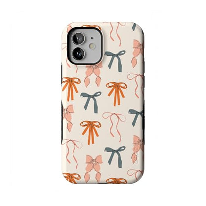 Casely iPhone 12 Mini Case | Gourdy Girlie | Harvest Bows | Bold Protective Design | MagSafe Compatible Design - color: Gourdy Girlie | Harvest Bows, size: Iphone 12 Mini