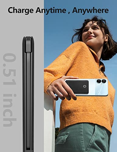 miisso 6000mah Ultra Slim Power Bank, Card Size, 2-Pack Black & White - color: Black & White