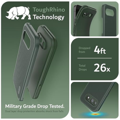 TUDIA for Google Pixel 10a Case (2026) - [MergeGrip] Dual Layer Heavy Duty Slim [Military Grade Drop Tested] Shockproof Protective Pixel 10A Phone Cases - Pine Green - color: Pine Green, size: Pixel 10a Standard