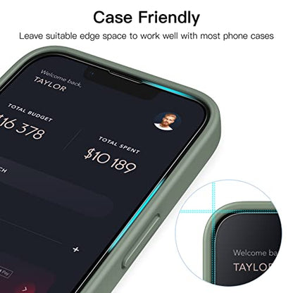 JETech Full-Coverage Screen Protector for iPhone 13 Pro Max, 3-Pack | Black Edge Tempered Glass, Easy Installation Tool, HD Clear, Case-Friendly - size: iPhone 13 Pro Max