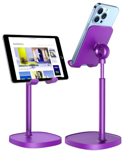 LISEN Cell Phone Stand Phone Holder for Desk, Gaming for Nintendo Switch - color: Dark Purple