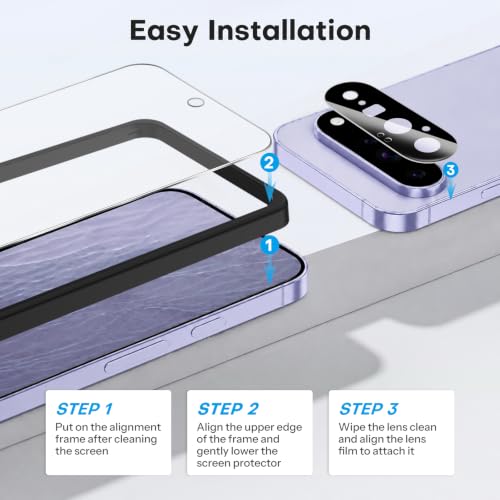 OMOTON 3+2 Pack for Google Pixel 11 Screen Protector 6.3-inch - size: Pixel 11-6.3 inch