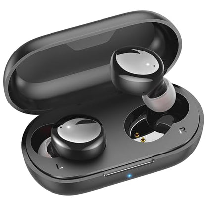 kurdene Wireless Earbuds Bluetooth 5.3 Light Weight in Ear Headphones - color: Glossy Black