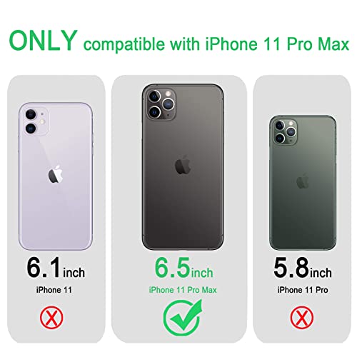 JJGoo Compatiable with iPhone 11 Pro Max Case Clear, Transparent Shockproof Phone Case for iPhone 11 Pro Max, Slim Anti-Scratch Hard PC Back Protective Cover Bumper - size: for iPhone 11 Pro Max