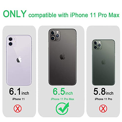 JJGoo Compatiable with iPhone 11 Pro Max Case Clear, Transparent Shockproof Phone Case for iPhone 11 Pro Max, Slim Anti-Scratch Hard PC Back Protective Cover Bumper - size: for iPhone 11 Pro Max