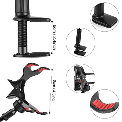ITART Cell Mobile Phone Holder Universal Gooseneck Flexible Lazy Clip Holders Clamp (Made of Higher Quality Plastic (Classic Black) - color: Classic Black