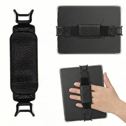 Threetols Hand Strap for Kindle Accessories Comfy Silicone Grip Alternative to Case or Cover Fits Versatile and Lightweight Finger Grip Holder(Black) - color: style 1