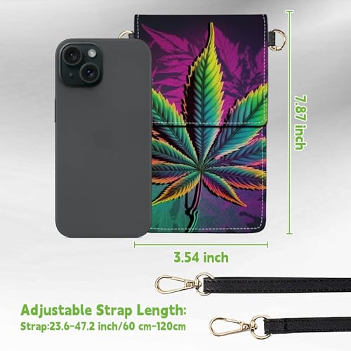 Small Crossbody Bags with Adjustable Shoulder Strap - color: Color Weed