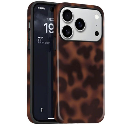 for iPhone 17 Pro Max Case with Tortoise Leopard Print Trendy Animal Pattern Dual-Layer Shockproof Drop Protection Tough Phone Cover - size: iPhone 17 Pro Max