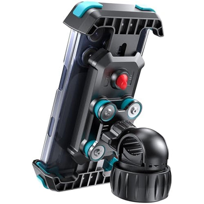 LOXP Anti-Shake Bike Phone Mount with 2026 Dual Vibration Dampener - color: Blue