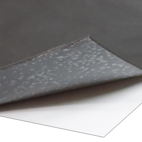 Exactly Rubber - Black Silicone Sheet with PSA Adhesive, 60A Durometer Rubber Mat, Gasket Material, -80 to 450°F Temperature Resistance, 350% Elongation Rubber Sheet, Made in the USA, 1/16 x 12" x 18" - size: 1/16 x 12 x 18