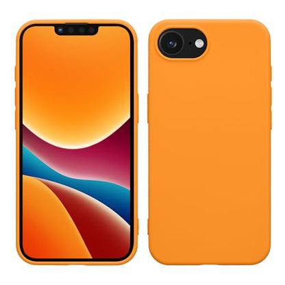 kwmobile Case Compatible with Apple iPhone 17e / iPhone 16e Case - Soft Slim Protective TPU Silicone Cover - Fruity Orange - color: Fruity Orange