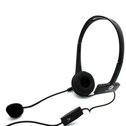 Wired Mono Headphone Earphone w Mic Headset 3.5mm Single Earbud Hands-Free Microphone Over-The-Head Compatible with GreatCall Jitterbug Flip