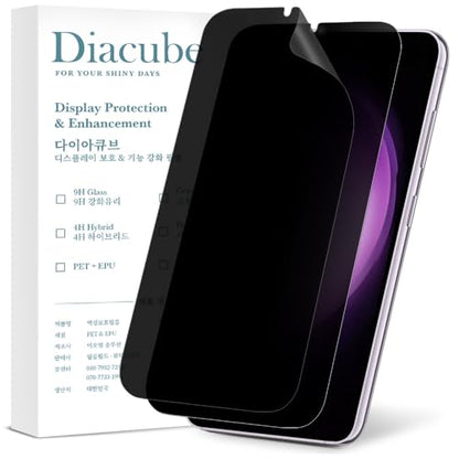 2-Pack Anti Glare Matte Privacy Screen Protector for Samsung Galaxy S23 Plus [0.1S Fingerprint ID Unlock][Anti Spy PET Flexible Film][Anti Fingerprint][Bubble-Free Easy Installation with Alignment Jig] - size: Galaxy S23 Plus