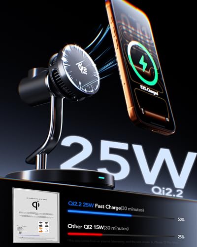 4 in 1 Wireless Charging Station,Qi2.2 Mag-Safe Charger with Cooling Fan