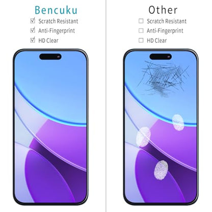 2+2 Pack Screen Protector for iPhone 15 Pro Max Tempered Glass - size: (Standard)iPhone 15 Pro Max 6.7 Inch
