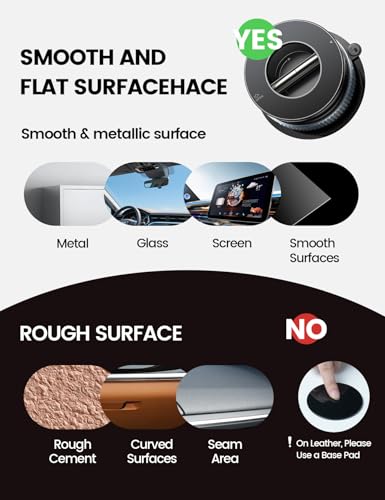 Lamicall for MagSafe Car Mount 70LBS Vacuum Suction Dashboard & Windshield - color: Black