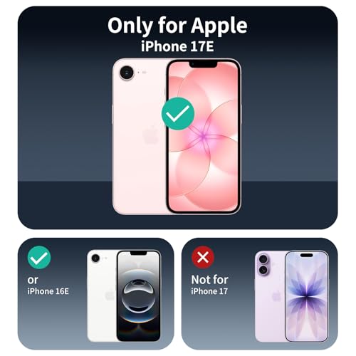 3+3+1-Pack, Privacy Screen Protector and Camera Lens Protector for iPhone 16e/17e with Installation Alignment Aid, Anti-Spy Tempered Glass Film, Dark Private Black Protection, Anti-Scratch - size: 17e/16e Black 3+3+Align