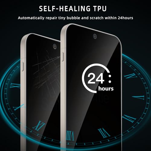 Privacy Screen Protector for One Plus 15, Flexible TPU Protective Film [2+2 Pack] Camera Lens Protector [3D Full Coverage] [Anti-Spy] [Scratch-Resistant] for Oneplus 15 - size: OnePlus 15