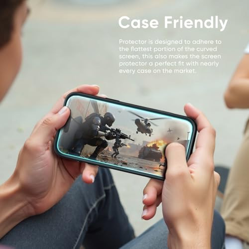 FLOLAB NanoArmour ONETIME 2 Pack for iPhone 17 Air Screen Protector, Tempered Glass, Ultra Clear, InfinityEdge-to-Edge, Easy Install, Dust-Free, Reinforced Edge - size: 17 Air