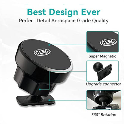 Civic 2026-2022(NOT CRV/Accord/HRV) Magnet Car Phone Holder Stand Apply to 11th Gen,360°Rotation Upgraded in Air Vent/Dashboard Car Phone Mount Custom for Honda Civic Apply to All inch Phone