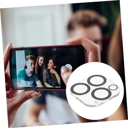 Uonlytech 5pcs Diamond Camera Lens Protector Films for Pro Scratch Resistant Finger Easy to Clean Fit for Mobile Lens Protection