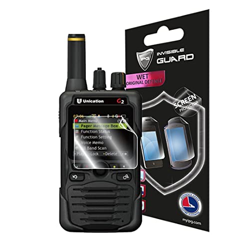 IPG For Unication G2 - G3 - G4 - G5 Voice Pager (2 Units) HydroGel Screen Protector Invisible Ultra HD Clear Film Anti Scratch Skin Guard - Smooth/Self-Healing/Bubble -Free for G2-G3-G4-G5