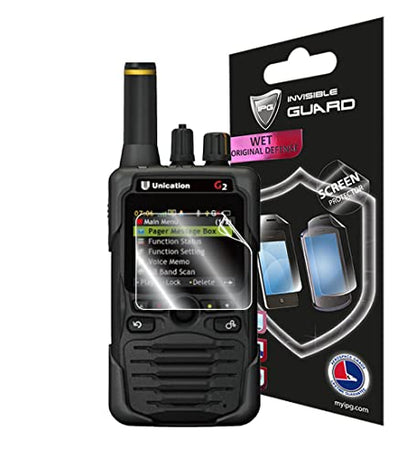 IPG For Unication G2 - G3 - G4 - G5 Voice Pager (2 Units) HydroGel Screen Protector Invisible Ultra HD Clear Film Anti Scratch Skin Guard - Smooth/Self-Healing/Bubble -Free for G2-G3-G4-G5