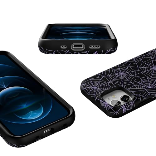 Casely iPhone 12 Mini Case | Midnight Web | Spider Web | Bold Protective Design | Compatible with MagSafe - color: Midnight Web | Spider Web, size: Iphone 12 Mini