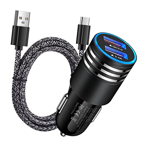 USB C Fast Car Charger for Samsung Galaxy S26 S25 S24 S23 S22 Z Flip 8 7 - color: Black