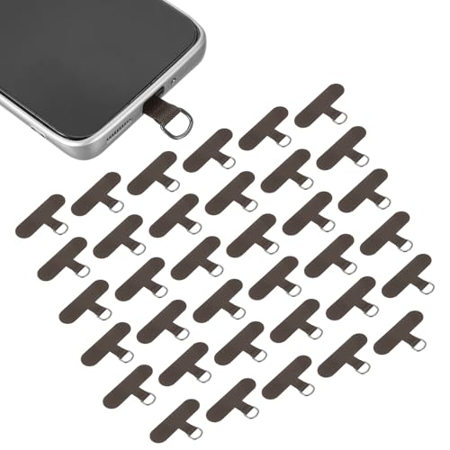 uxcell 36pcs Phone Tether Tab Universal Phone Lanyard Patch Brown - color: Brown