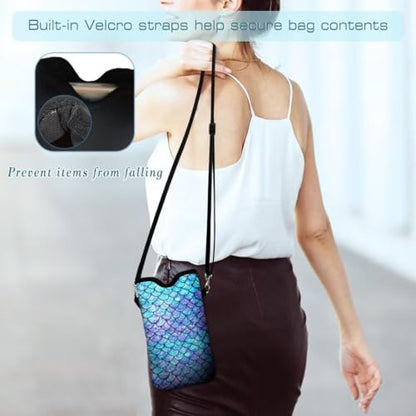 Cell Phone Sleeves Bag Case Crossbody Neoprene Holder Lanyard Phone Pouch for Women Men 7.5 X 4.5 Inches - Scale - color: Scale