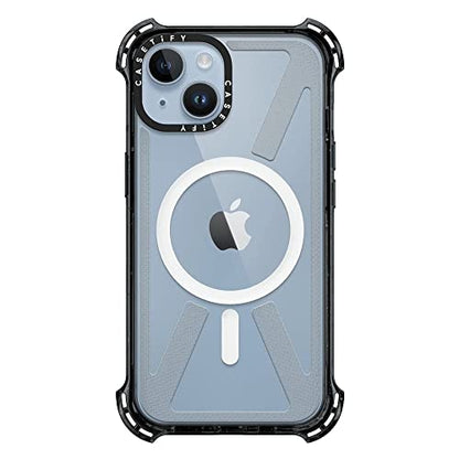 CASETiFY for iPhone 14 Case - Bounce Compatible with MagSafe Clear Black | Shockproof | 21.3 ft. 6x Military Grade Drop Protection | Black - color: Clear Black, size: Iphone 14 (6.1")