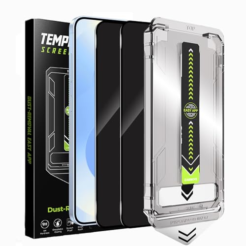2 Pack for Samsung Galaxy S25 Plus Privacy Screen Protector Auto-Alignment - size: Galaxy S25 Plus