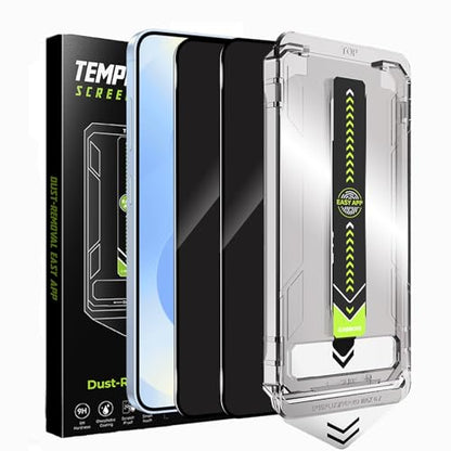 2 Pack for Samsung Galaxy S25 Plus Privacy Screen Protector Auto-Alignment - size: Galaxy S25 Plus