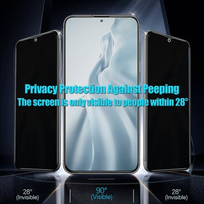 Slanku Privacy Screen Protector for Samsung Galaxy S23 FE Tempered Glass - size: samsung s23 fe