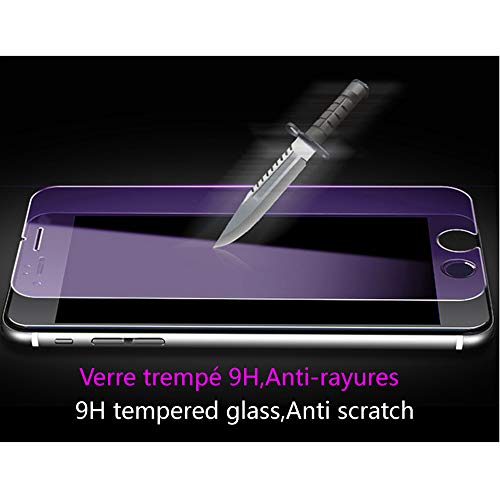 Anti Blue Screen Protector for iPhone 5/5s/5c,2.5D Edge 9H Tempered Glass Protective Film for iPhone SE(2016)-4" - size: 5/5s/5c/SE(2016)-4"