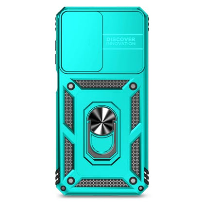 for Samsung Galaxy A17 / Galaxy A26 5G Case, with Slide Camera Cover HD Screen Protector [Military Grade Drop Tested] Ring Holder Kickstand Protective Phone Case for Samsung Galaxy A17, Mint - color: Mint w/ Slide Camera 2nd gen. Military Grade