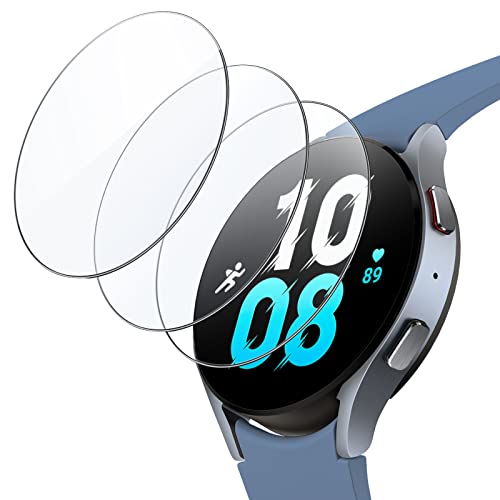 JETech Screen Protector for Samsung Galaxy Watch 5/4 44mm, 3-Pack | Tempered Glass Protection, HD Clear, Anti-Scratch Design - size: Galaxy Watch 5/4 44mm