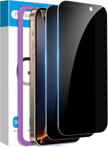 Fotbor Anti-Spy Privacy Screen Protector for iPhone 16 Pro Max - size: iPhone 16 Pro Max-6.9 inch