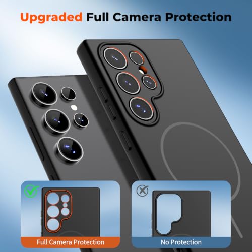 zapica Magnetic for Samsung Galaxy S23 Ultra Case, Midnight Black - color: Midnight Black, size: Samsung Galaxy S23 Ultra 6.8''