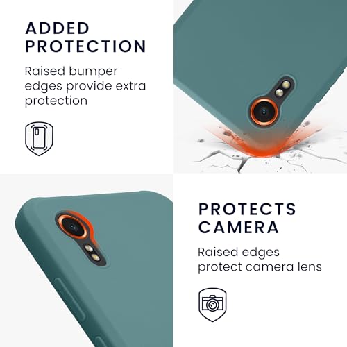 kwmobile Case Compatible with Samsung Galaxy Xcover7 Case - Soft Slim Protective TPU Silicone Cover - Arctic Night - color: Arctic Night