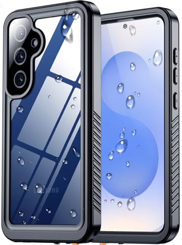 SPIDERCASE Upgraded for Samsung Galaxy S25 Plus Case Waterproof,Built-in Screen & Camera Lens Protector[IP68 Underwater] [Military Grade Shockproof] Full Body Protection Phone Case,Black/Clear - color: Black/Clear, size: Samsung Galaxy S25 Plus
