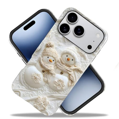 Compatible with iPhone 17 Pro,Anti-Scratch Glossy Case Cover,Christmas Snowman - color: Christmas Snowman, size: IPhone 17 Pro