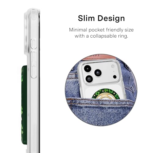VELVET CAVIAR Compatible with MagSafe Phone Grip - color: Lucky Clover