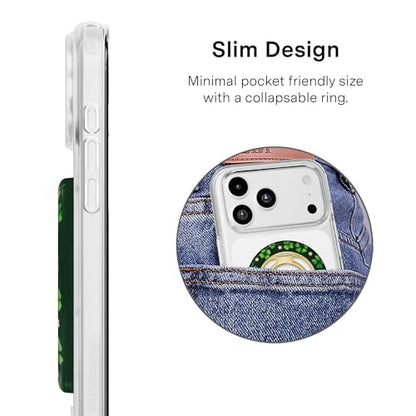VELVET CAVIAR Compatible with MagSafe Phone Grip - color: Lucky Clover